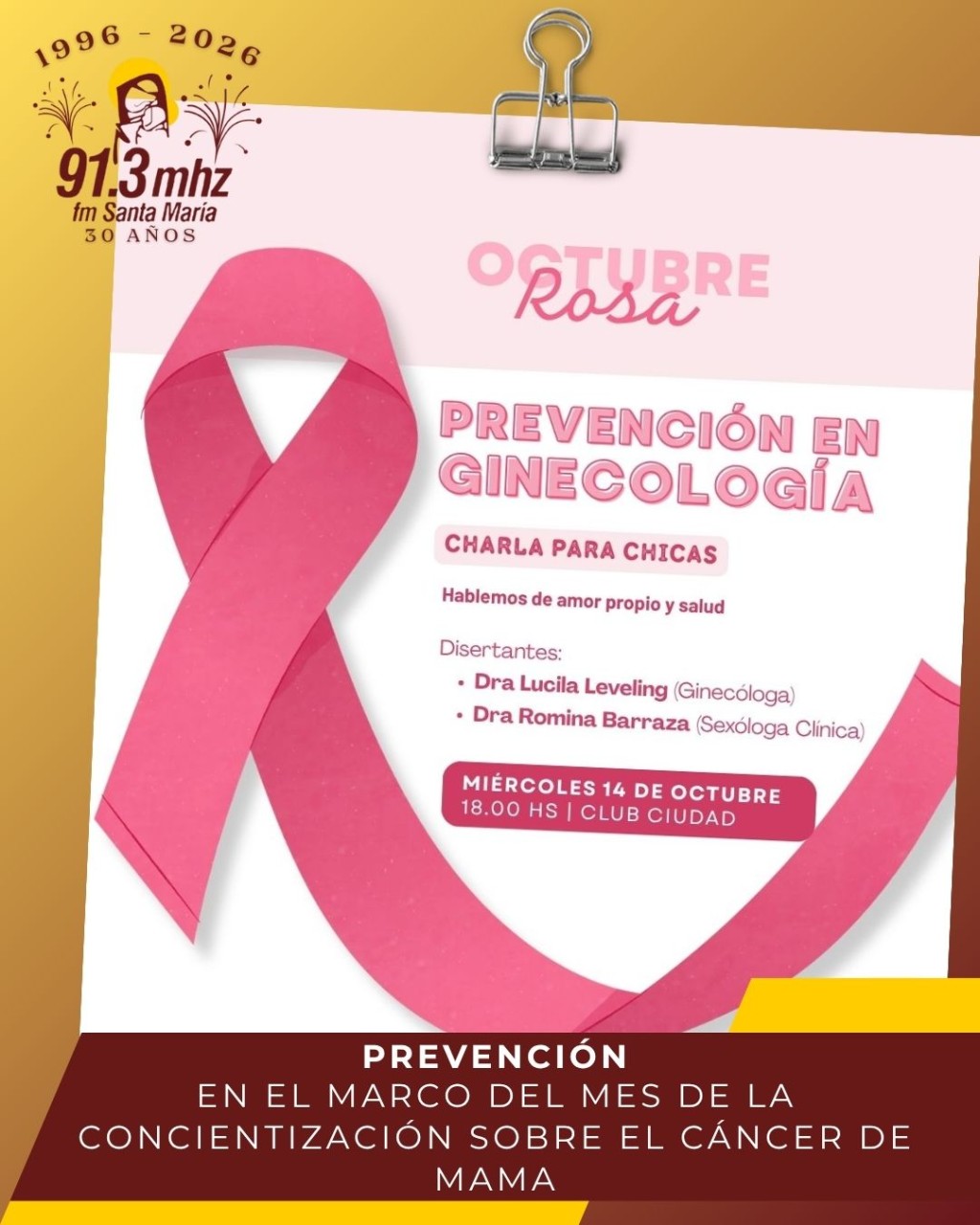OCTUBRE ROSA EN EL CCC