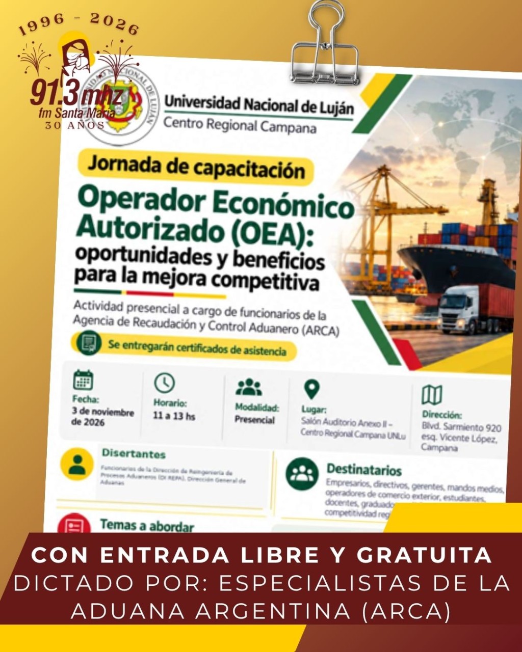 JORNADA DE CAPACITACI&Oacute;N EN COMERCIO EXTERIOR
